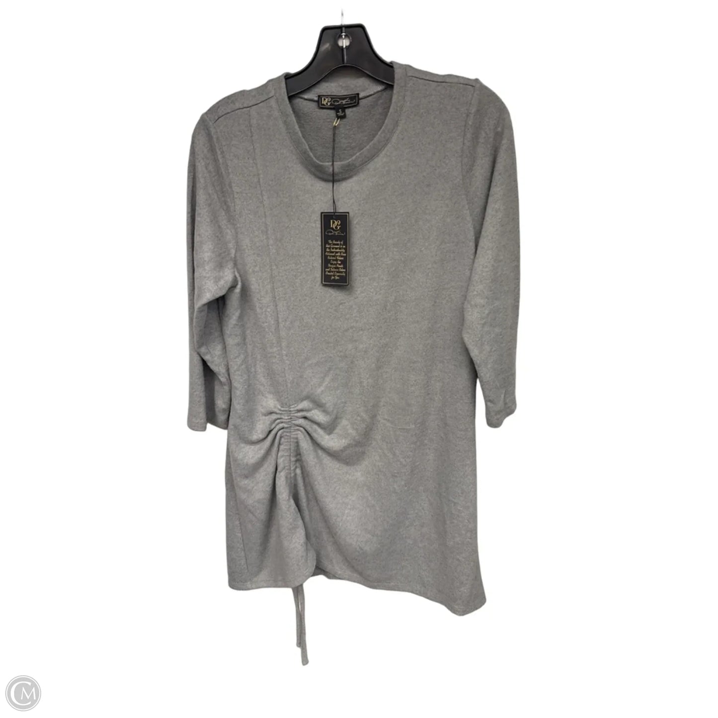 Tunic 3/4 Sleeve By Dg2 In Grey, Size: S