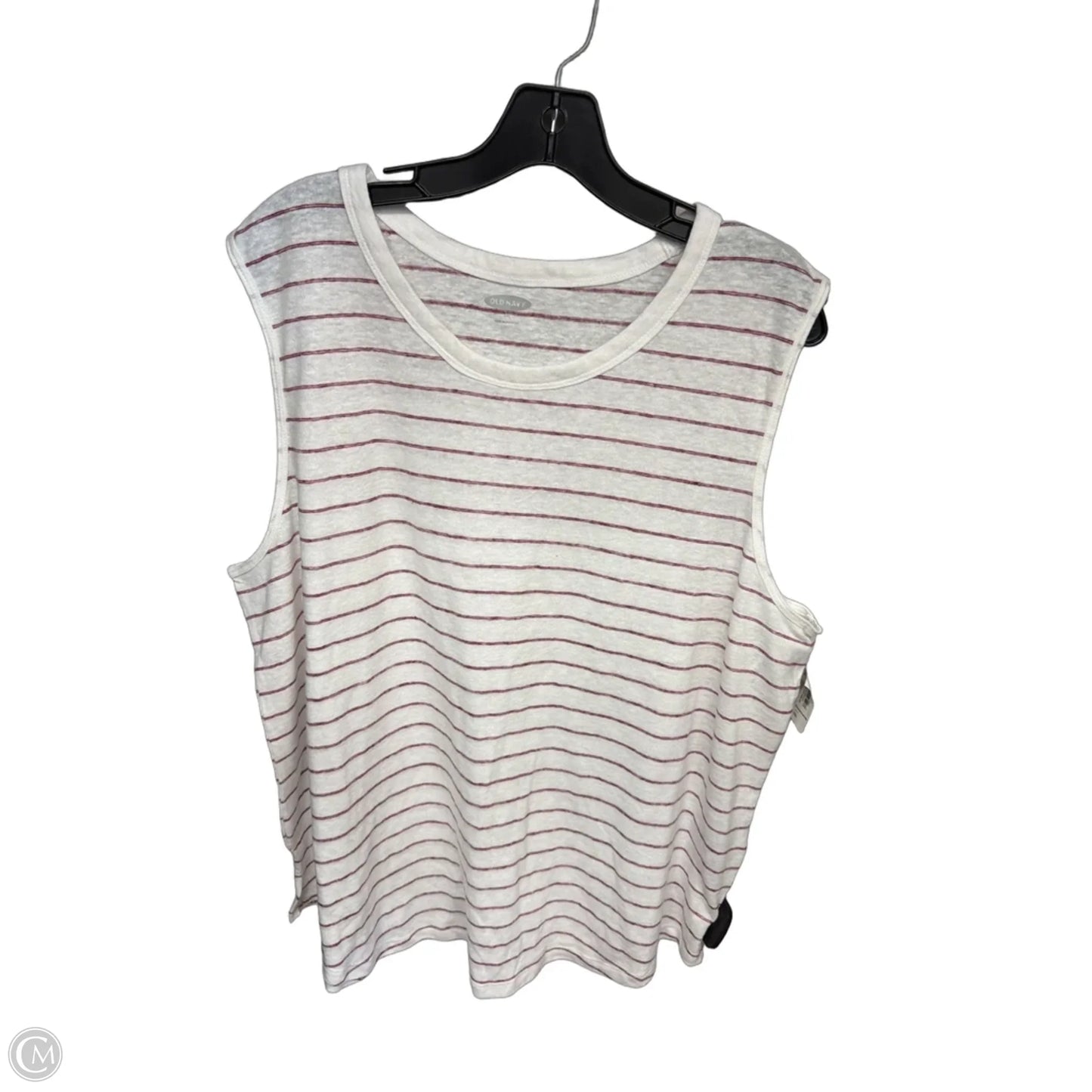 Tank Top By Old Navy In Red & White, Size: Xxl