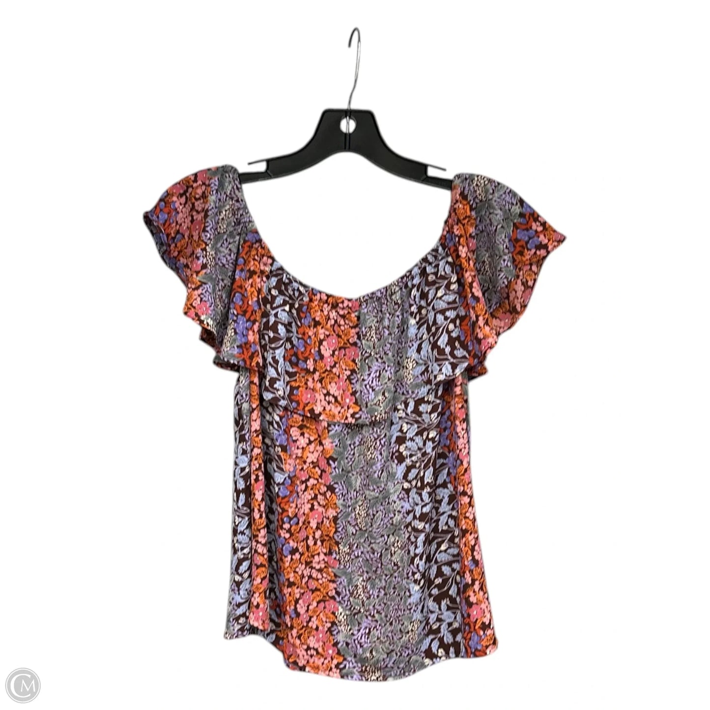 Top Short Sleeve By Maeve In Floral Print, Size: S