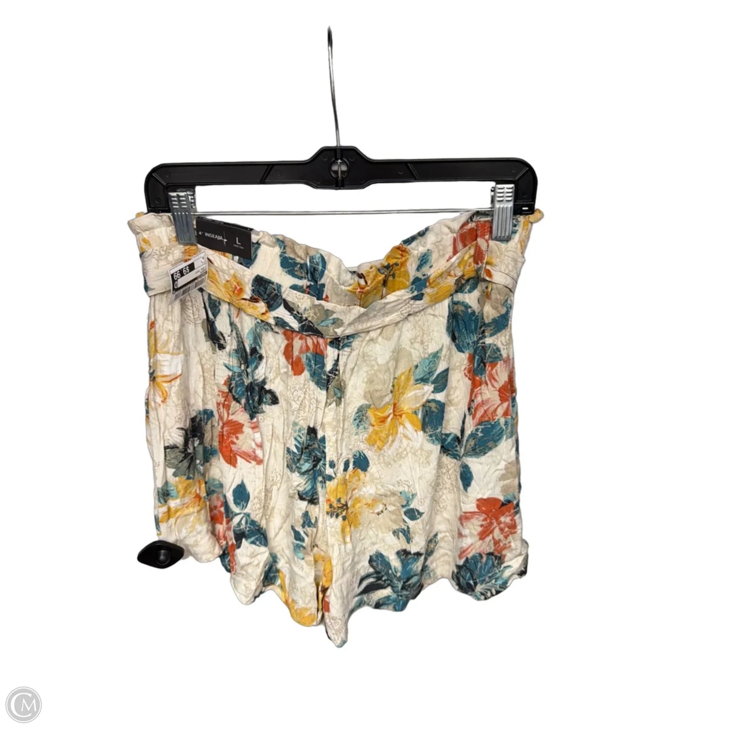Shorts By Maurices In Floral Print, Size: L