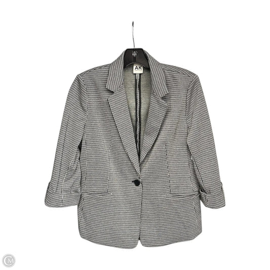 Blazer By Anne Klein In Black & Cream, Size: Mp