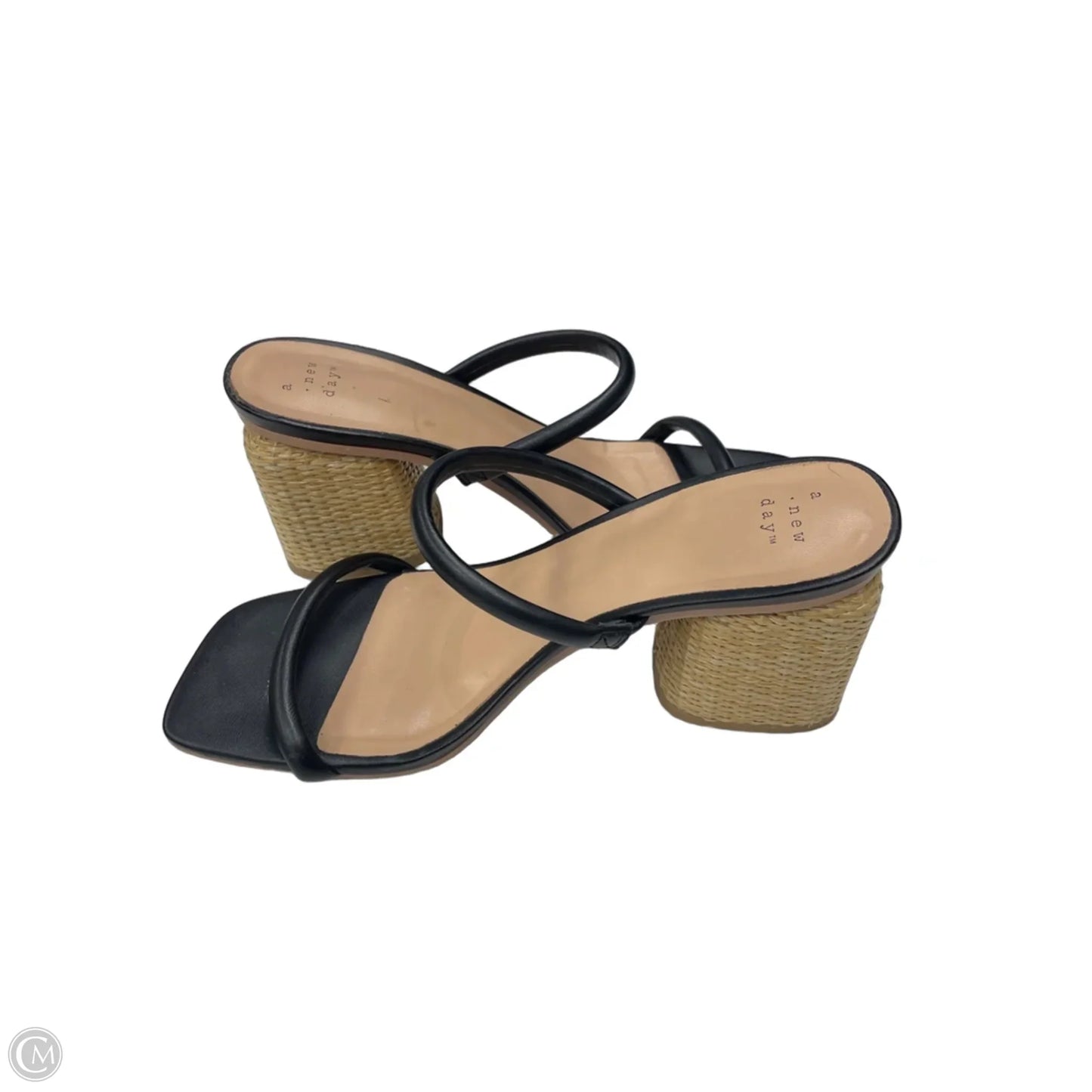 Shoes Heels Block By A New Day In Black & Tan, Size: 9.5
