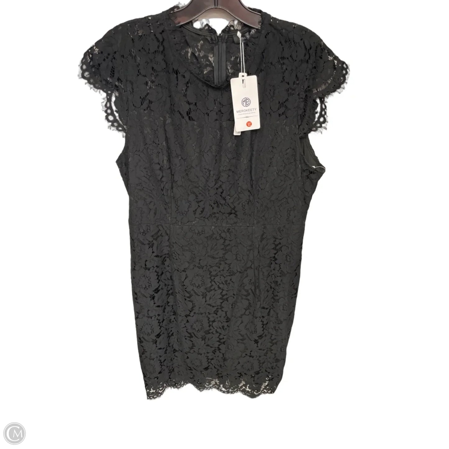 Dress Casual Midi By Merokeety In Black, Size: Xl