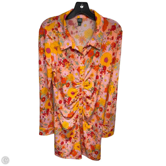 Dress Casual Short By Wild Fable In Floral Print, Size: Xl