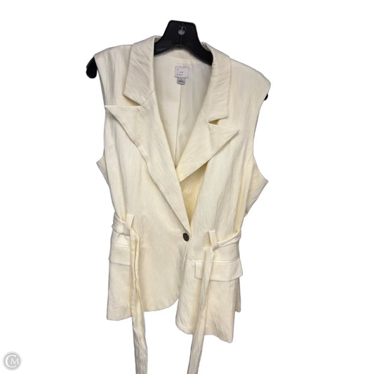 Vest Other By A New Day In Cream, Size: L