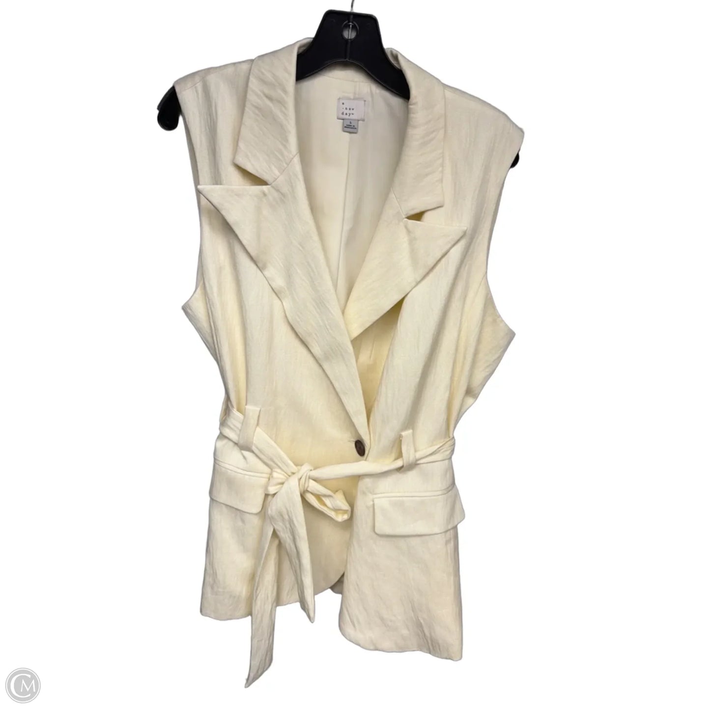 Vest Other By A New Day In Cream, Size: L