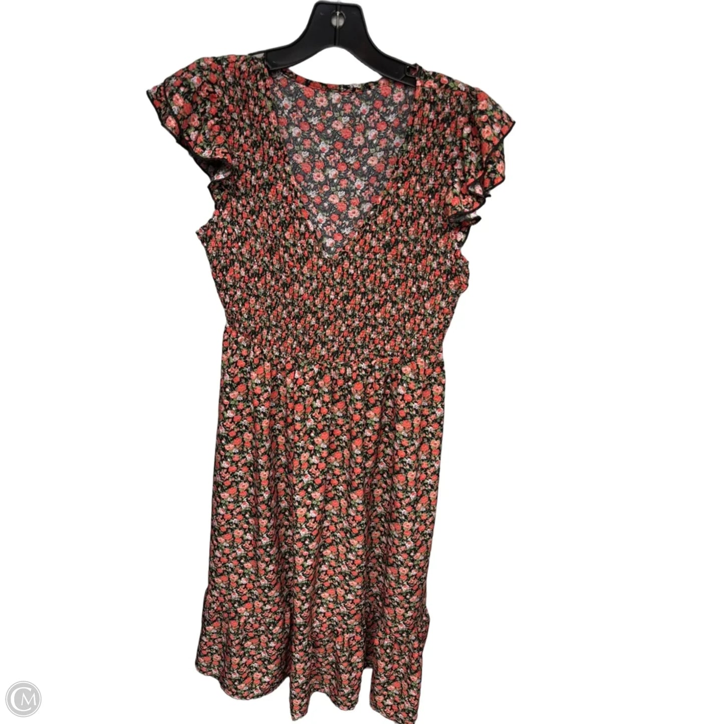 Dress Casual Maxi By Shein In Floral Print, Size: Xl