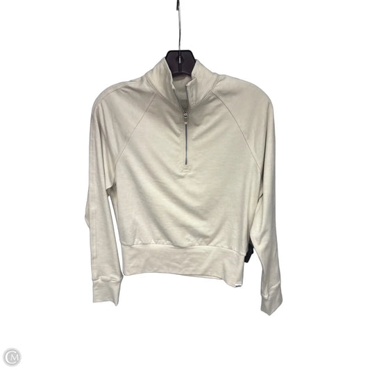Athletic Top Long Sleeve Collar By Dkny In Cream, Size: Xs