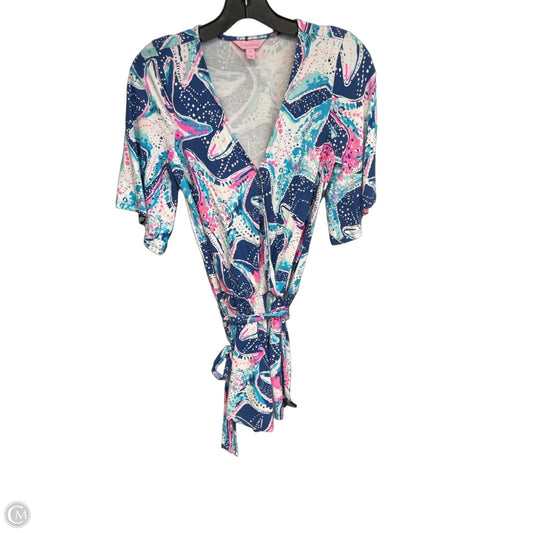 Dress Casual Short By Lilly Pulitzer In Blue & White, Size: Xs