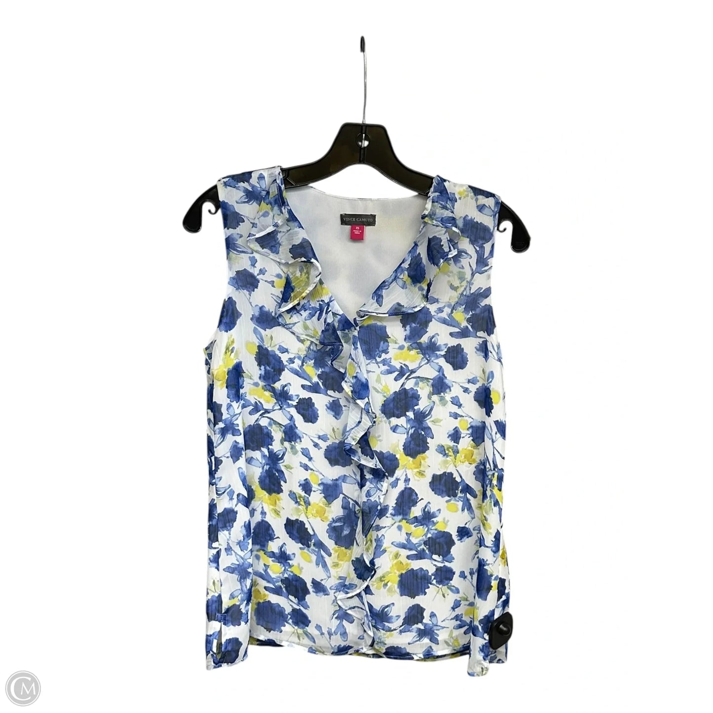 Top Sleeveless By Vince Camuto In Blue & White, Size: Xs