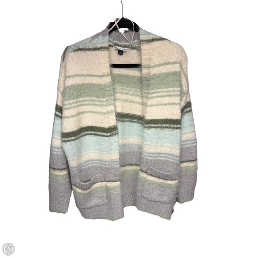 Cardigan By American Eagle In Green & Grey, Size: S