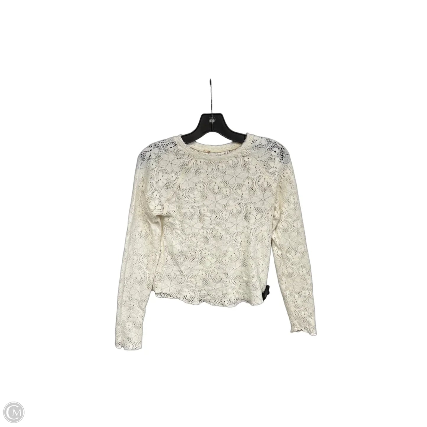 Top Long Sleeve By Free People In Cream, Size: Xs