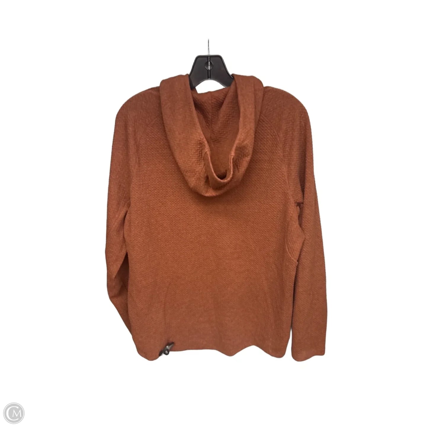 Athletic Sweatshirt Hoodie By Lululemon In Orange, Size: M