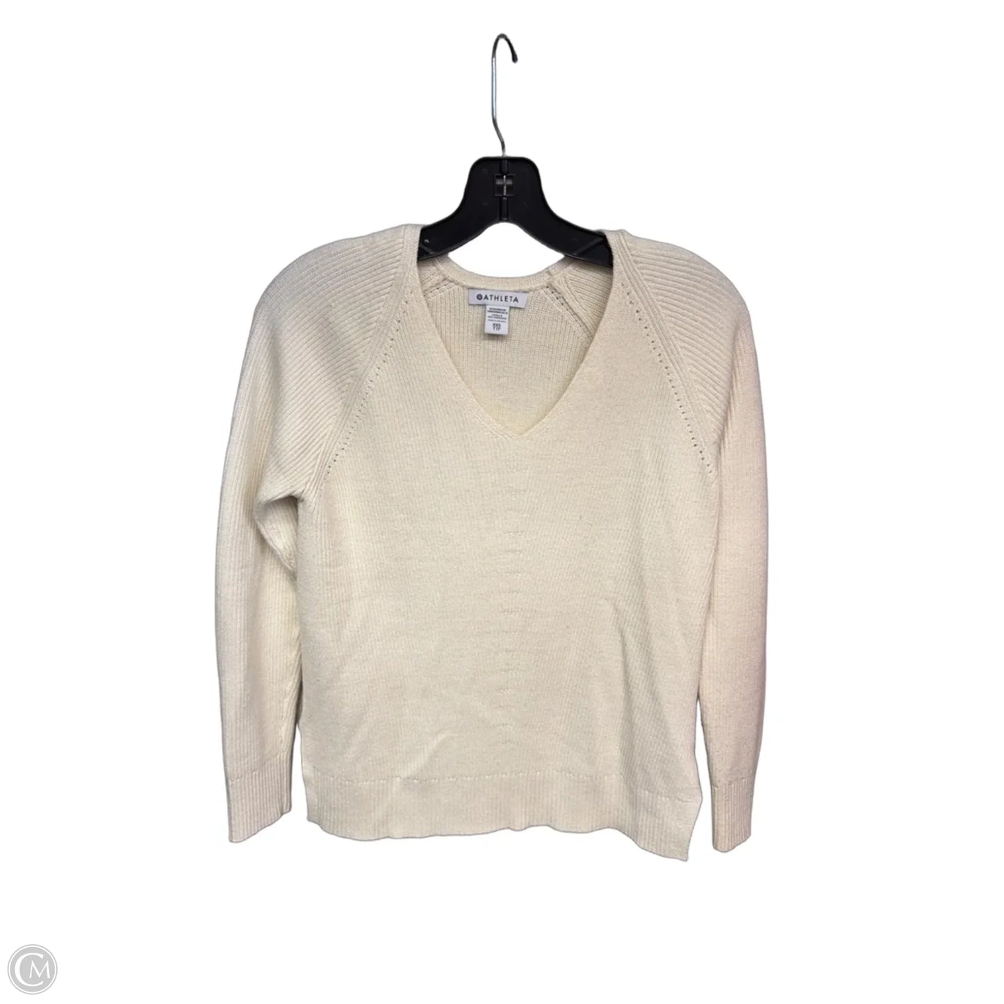 Sweater By Athleta In Cream, Size: Xxs