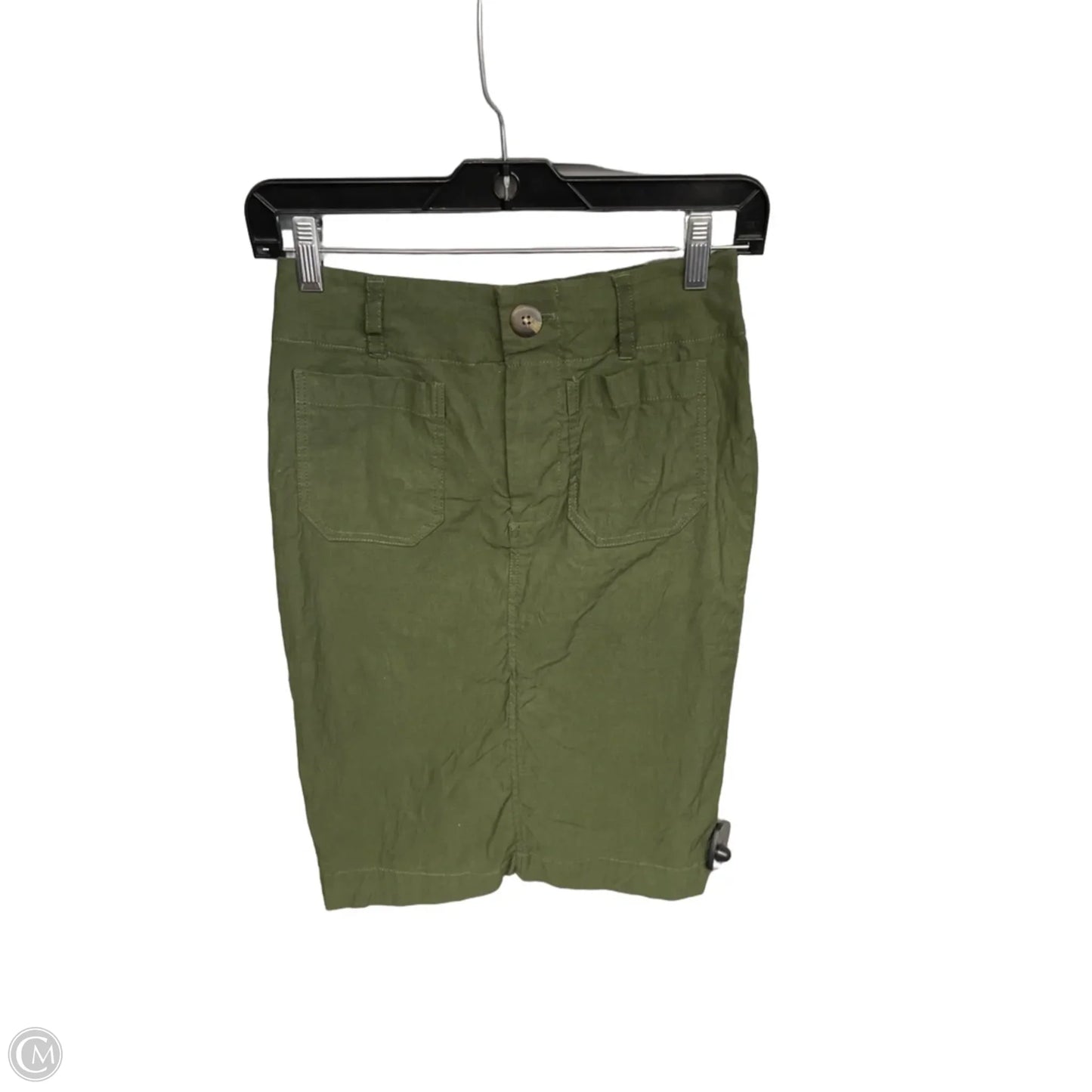 Skirt Midi By Maeve In Green, Size: Xxs