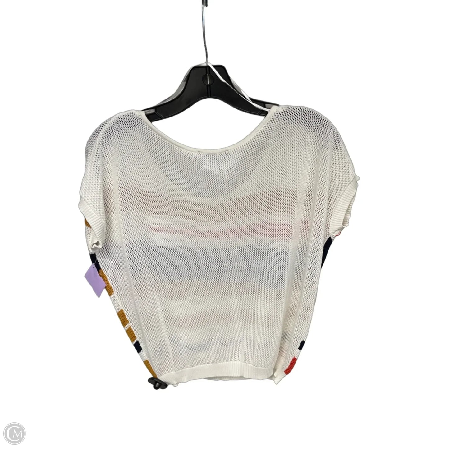 Top Short Sleeve By Sisters In Blue & Orange, Size: S