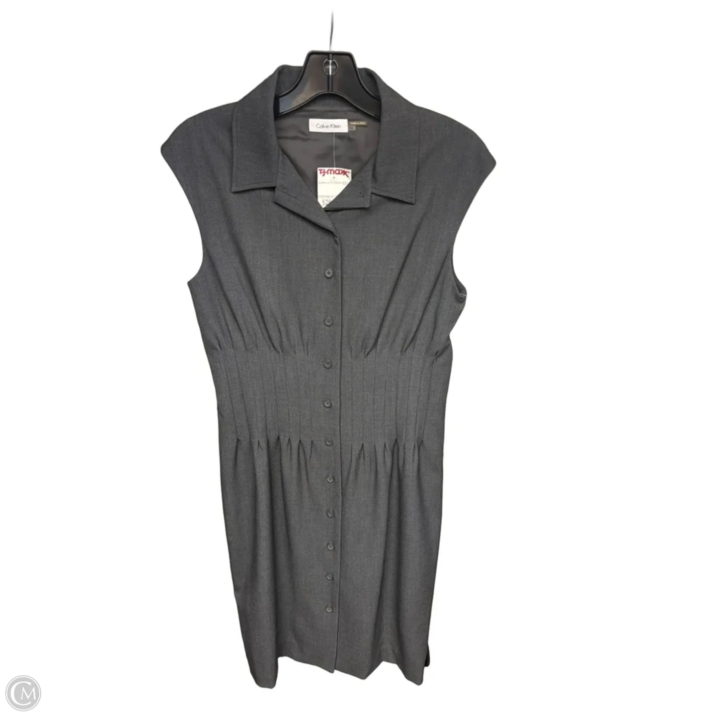 Dress Casual Short By Calvin Klein In Grey, Size: 10