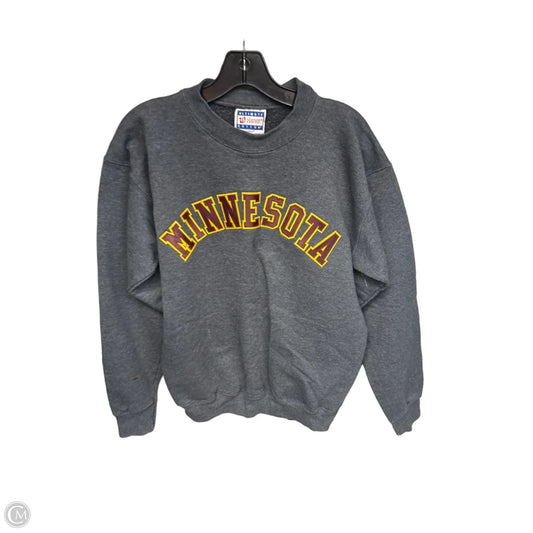 Athletic Sweatshirt Crewneck By Hanes In Grey, Size: S