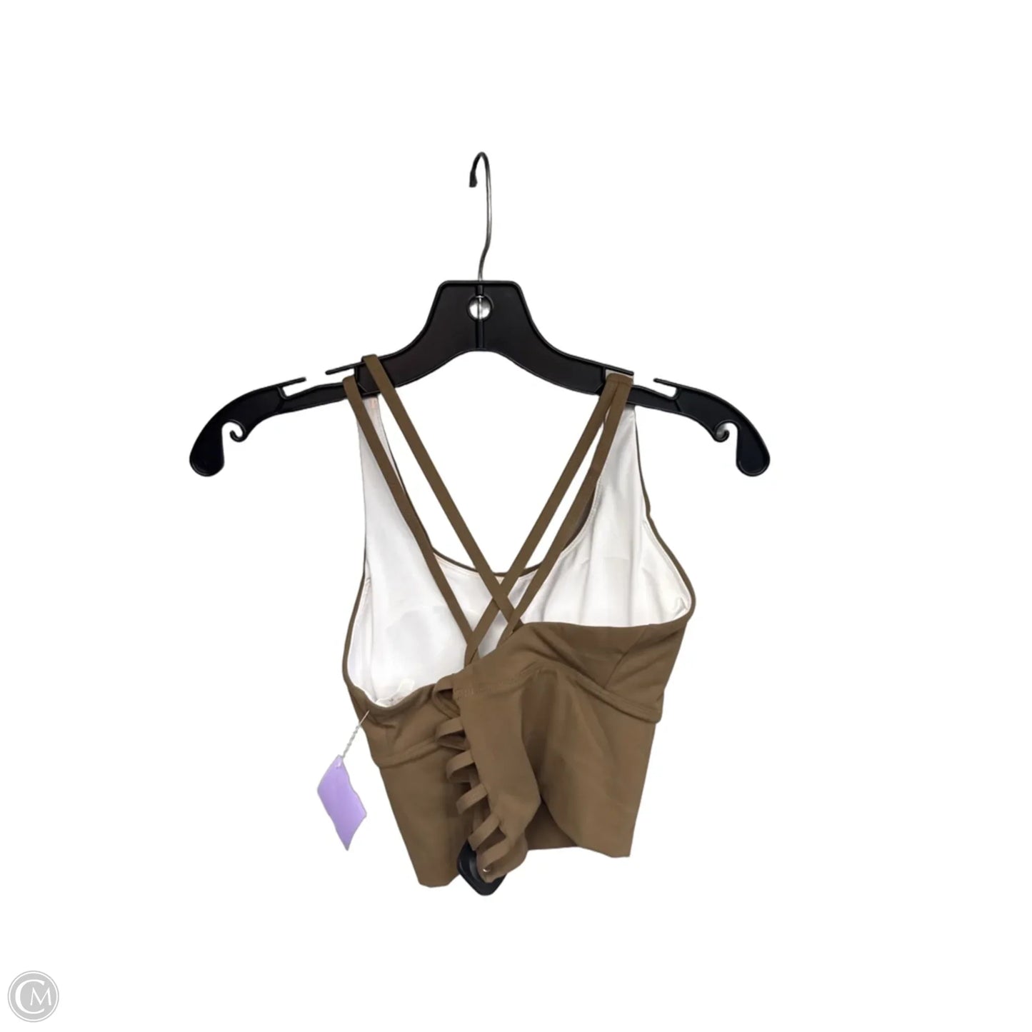 Athletic Bra By Clothes Mentor In Brown, Size: M