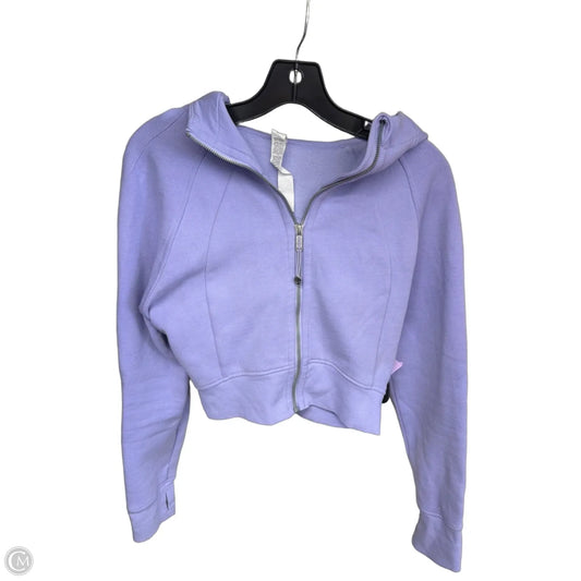 Athletic Sweatshirt Hoodie By Lululemon In Purple, Size: 8