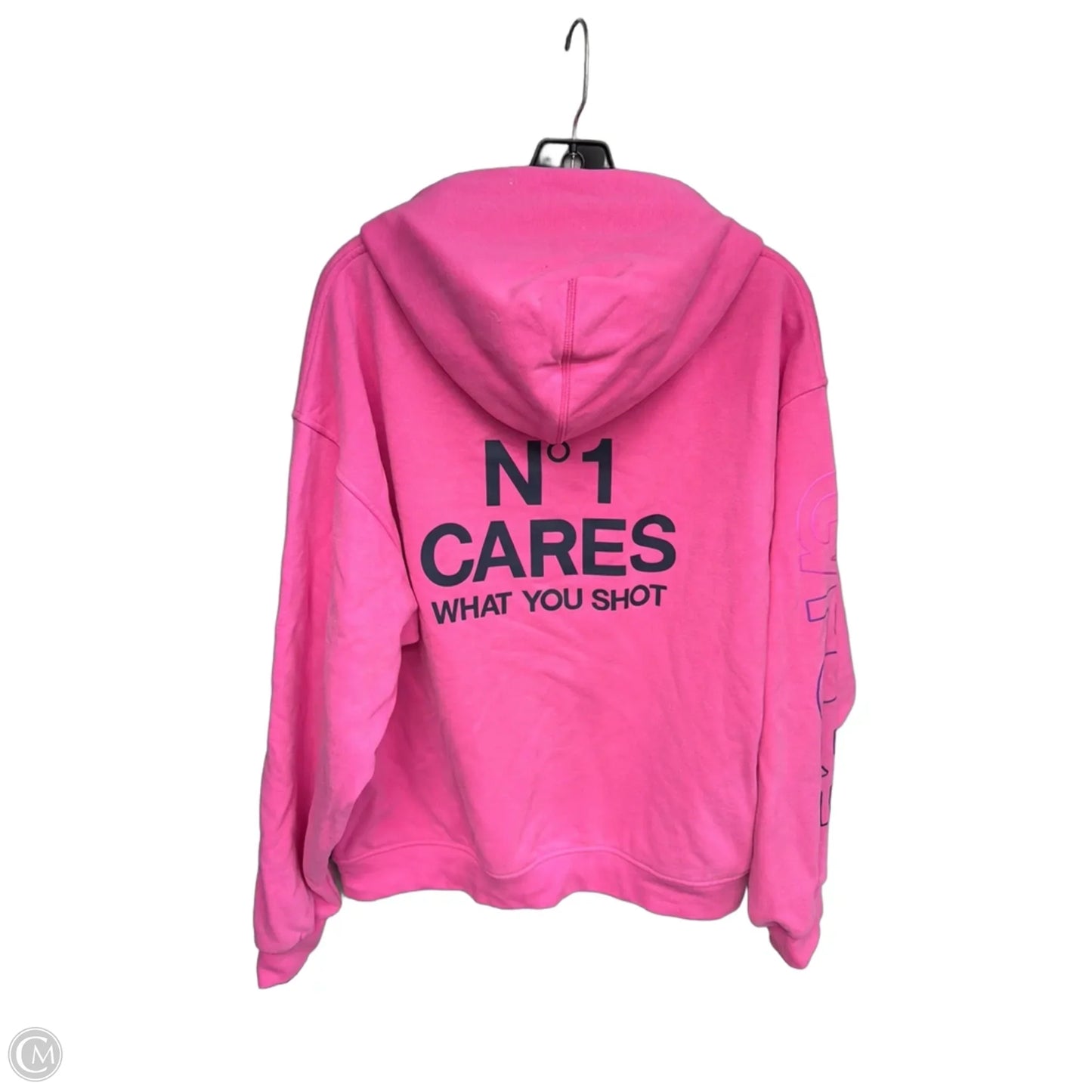 Athletic Sweatshirt Hoodie By Clothes Mentor In Pink, Size: L