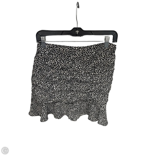 Skirt Mini & Short By Abercrombie And Fitch In Black & White, Size: M