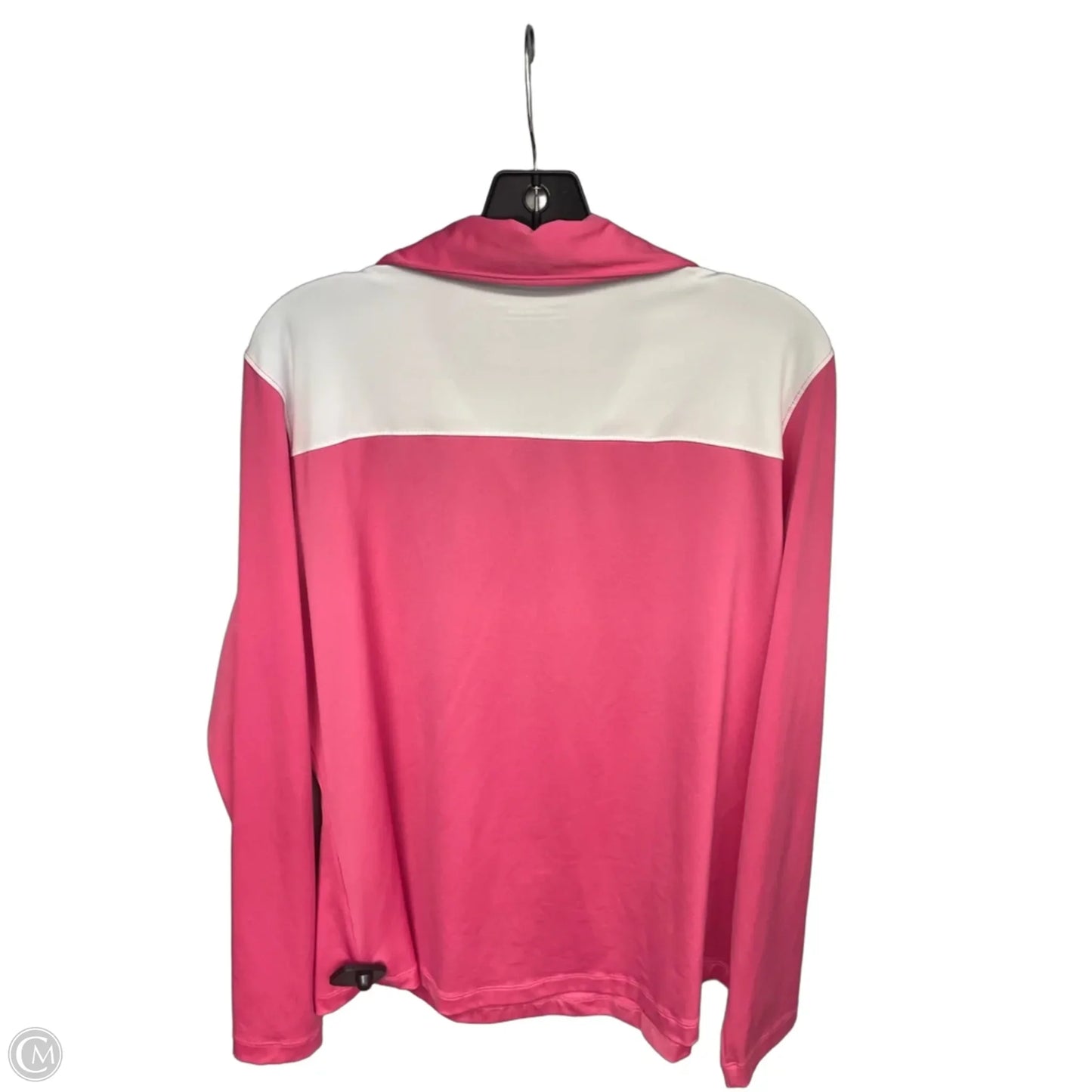 Athletic Top Long Sleeve Collar By Vineyard Vines In Pink, Size: Xl