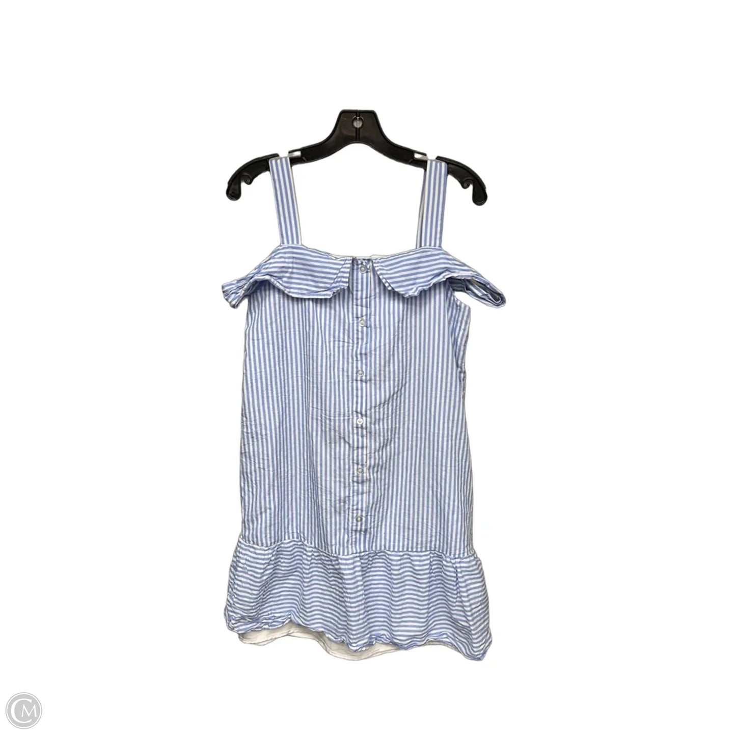 Dress Casual Short By Clothes Mentor In Blue & White, Size: S