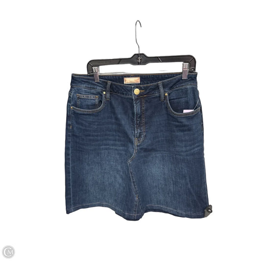 Skirt Mini & Short By Kut In Blue Denim, Size: 12