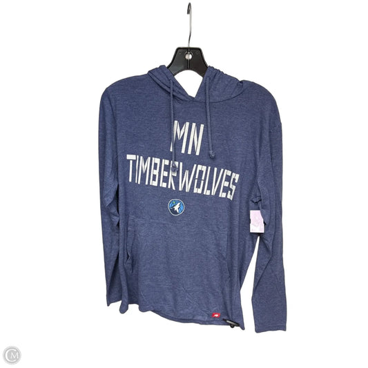 Athletic Sweatshirt Hoodie By Clothes Mentor In Blue, Size: M