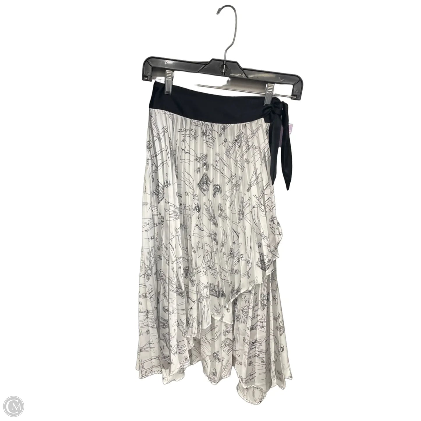 Skirt Midi By White House Black Market In Black & White, Size: 0