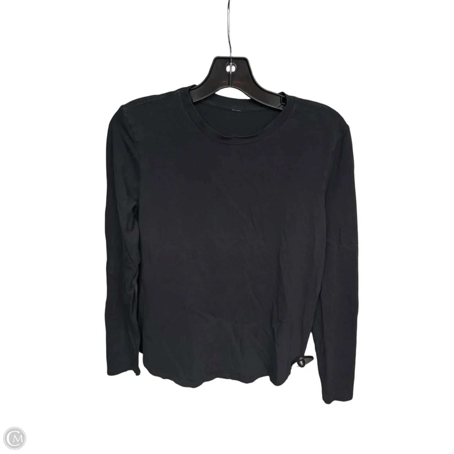 Athletic Top Long Sleeve Crewneck By Lululemon In Black, Size: S