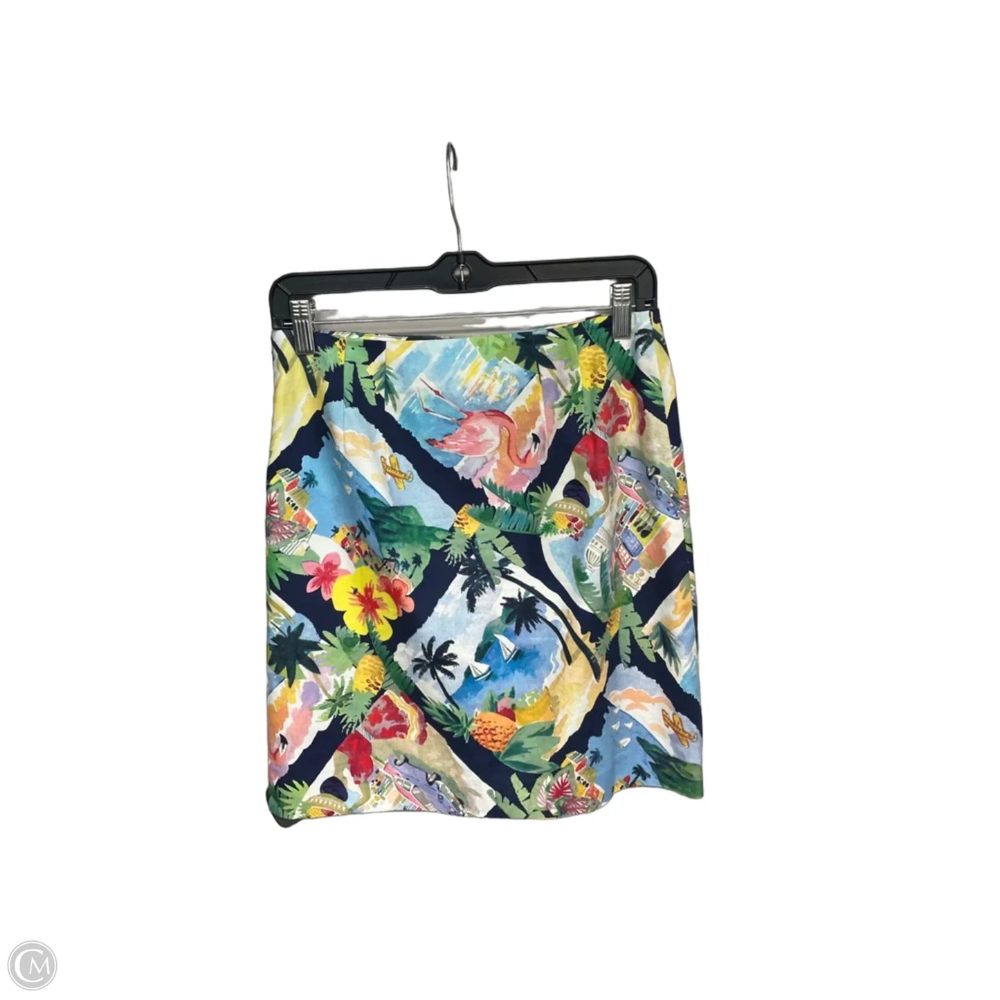 Skirt Midi By Talbots In Tropical Print, Size: 2p