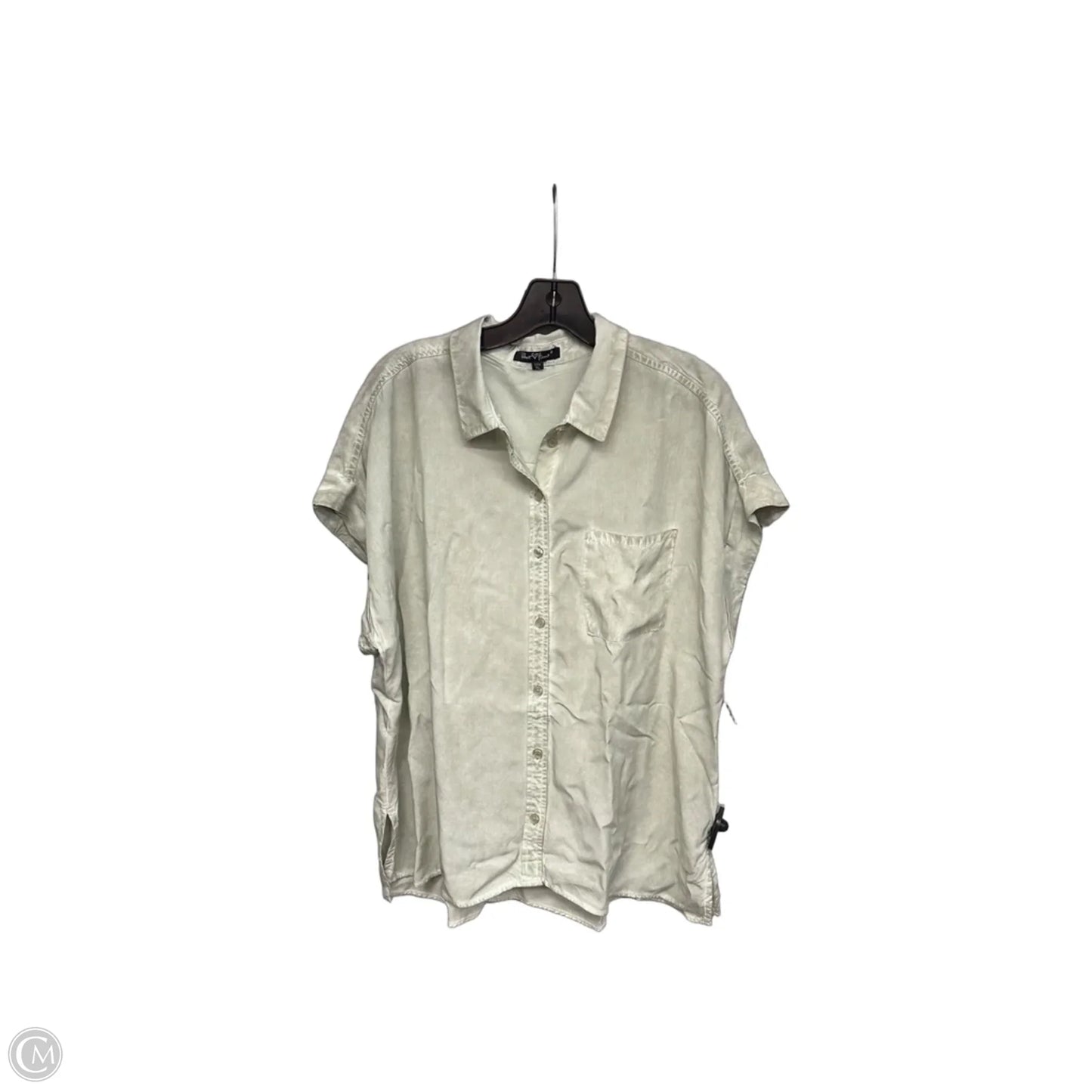Top Short Sleeve By Velvet In Green, Size: Xl