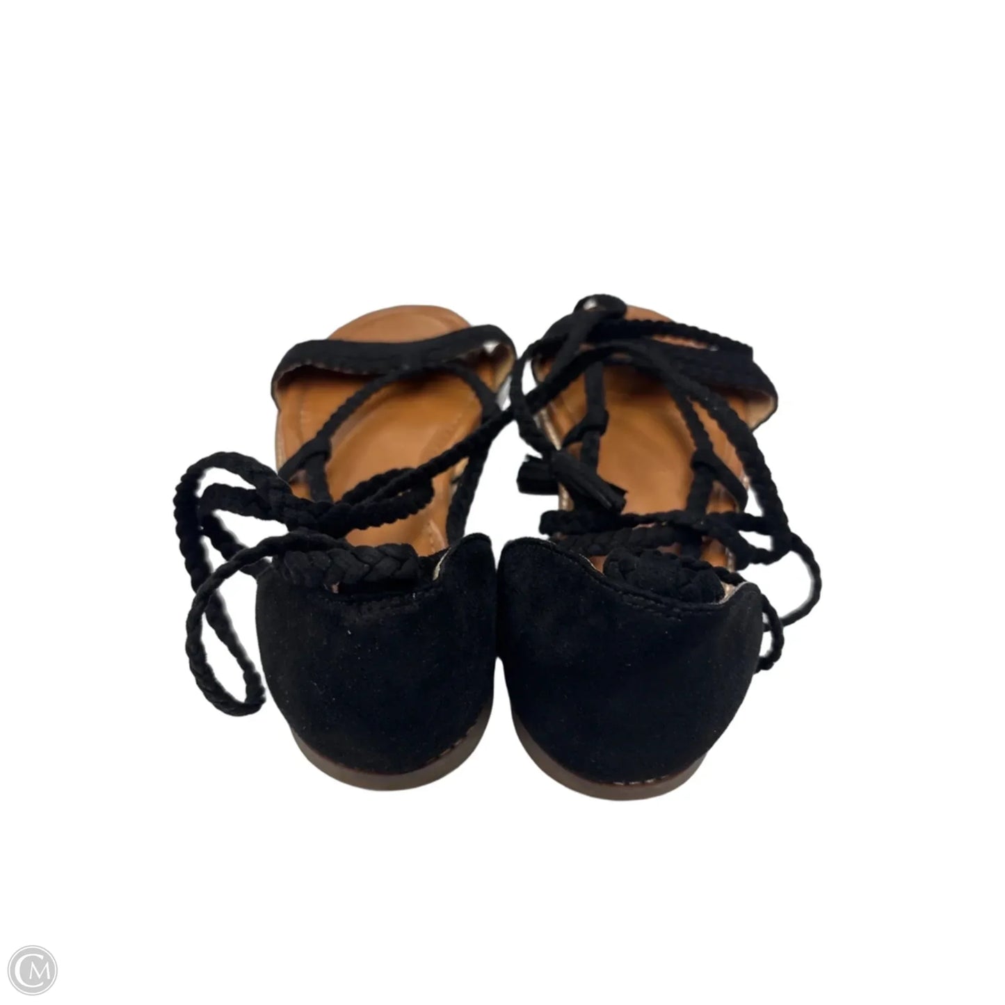 Sandals Flats By Crown Vintage In Black, Size: 8