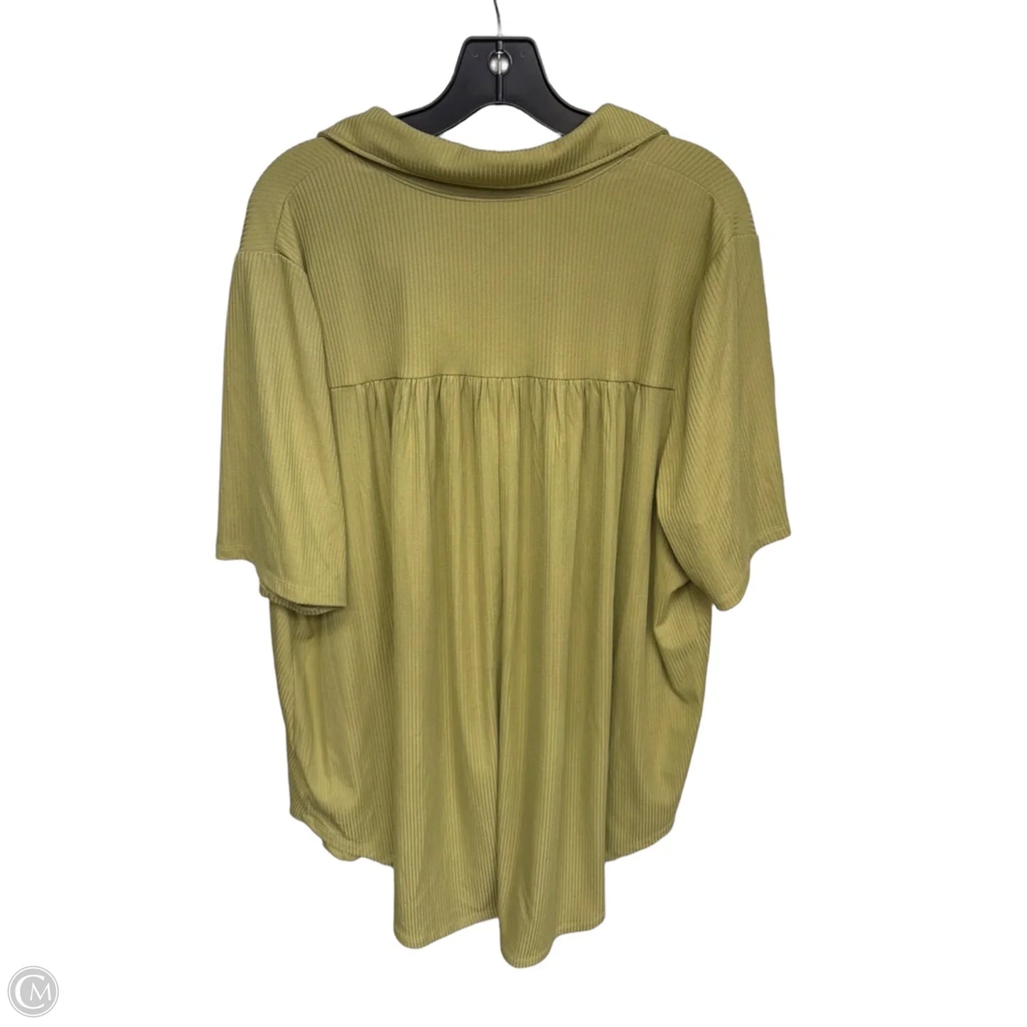 Top Short Sleeve By Lane Bryant In Green, Size: 3x