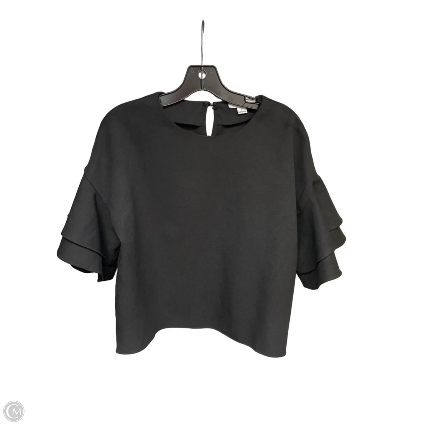 Top Short Sleeve By Favlux In Black, Size: S