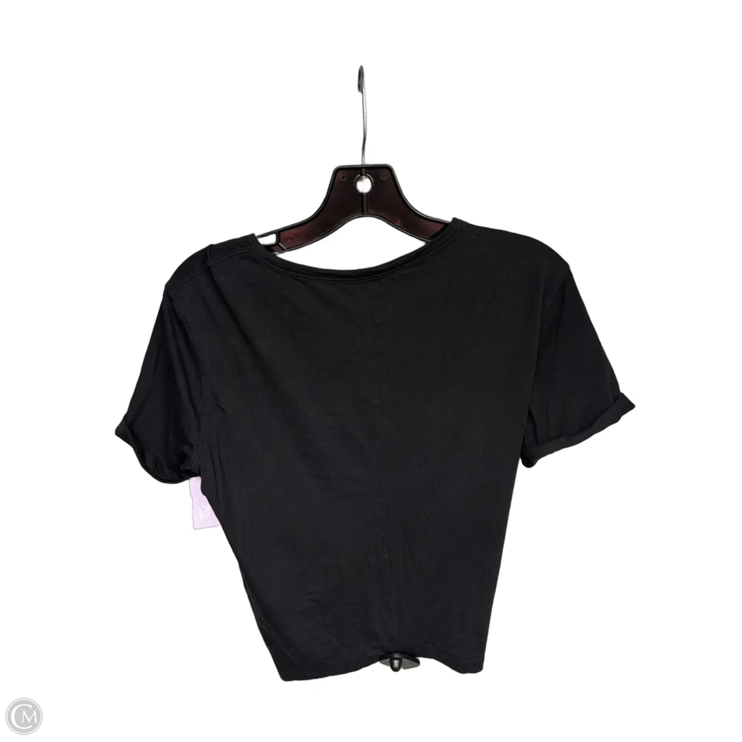 Athletic Top Short Sleeve By Lululemon In Black, Size: S