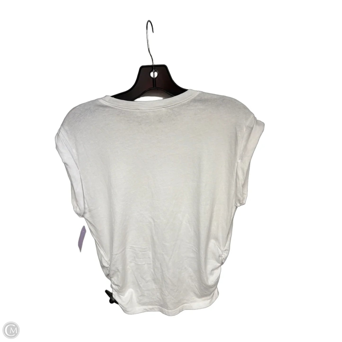 Top Short Sleeve By Frame In White, Size: Xs