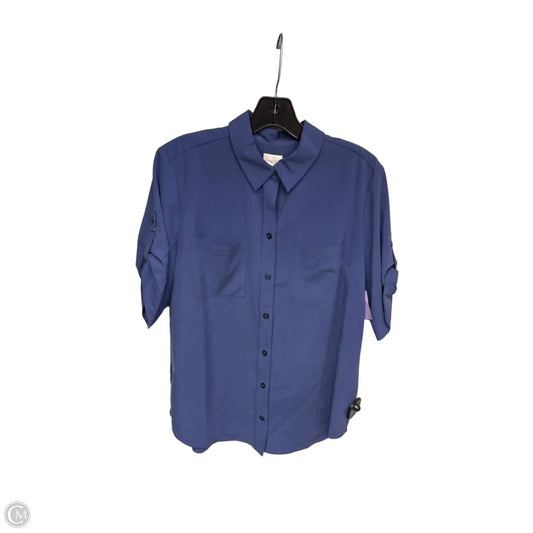 Top Short Sleeve By Chicos In Blue, Size: M