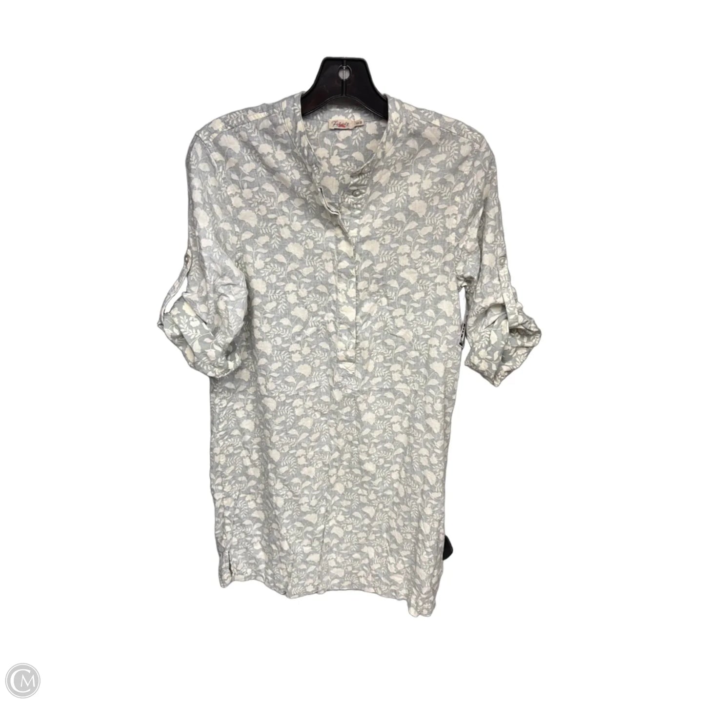 Dress Casual Short By Faherty In Cream & Grey, Size: Xs