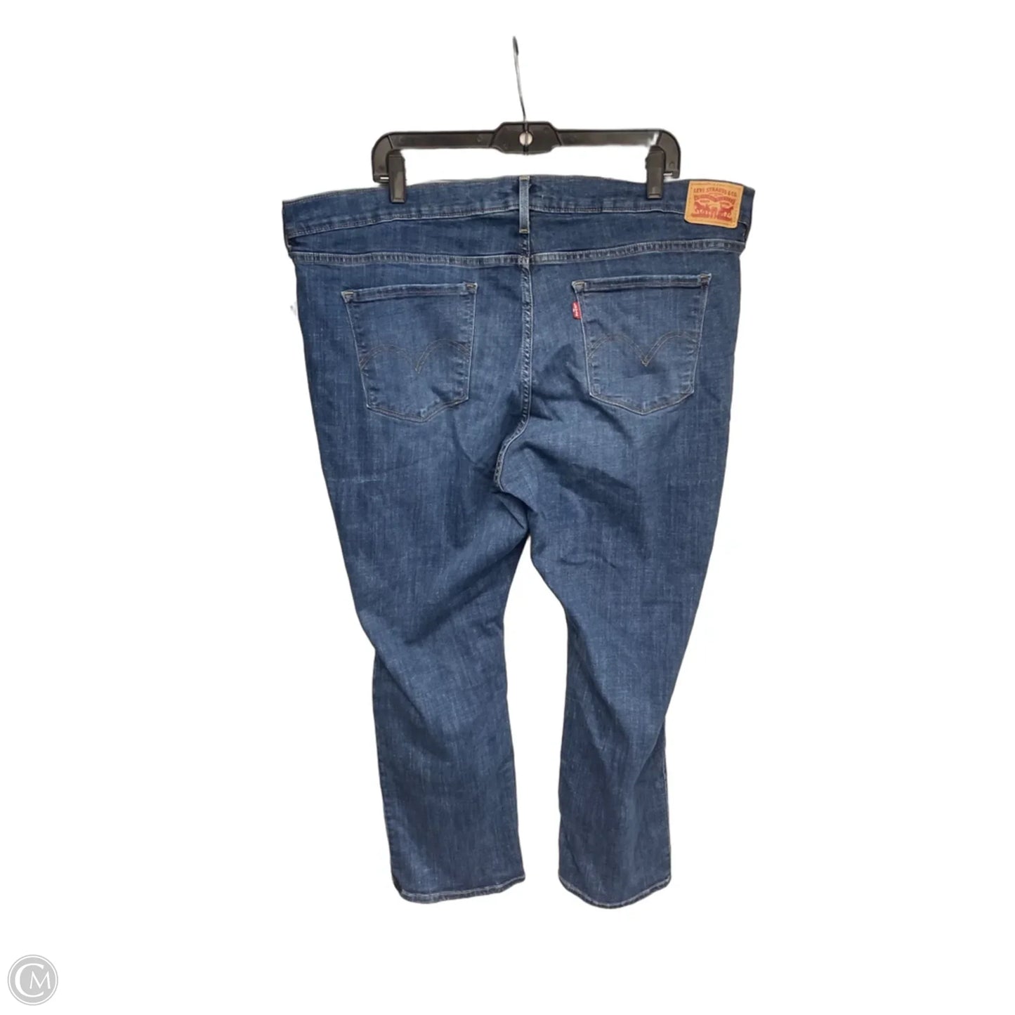 Jeans Straight By Levis In Blue Denim, Size: 24