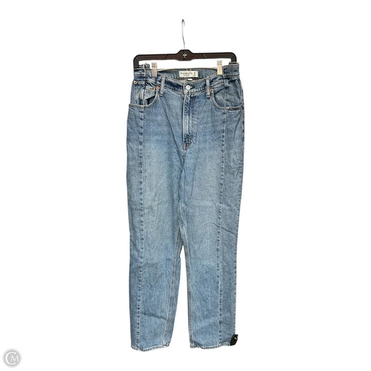 Jeans Straight By Abercrombie And Fitch In Blue Denim, Size: 8