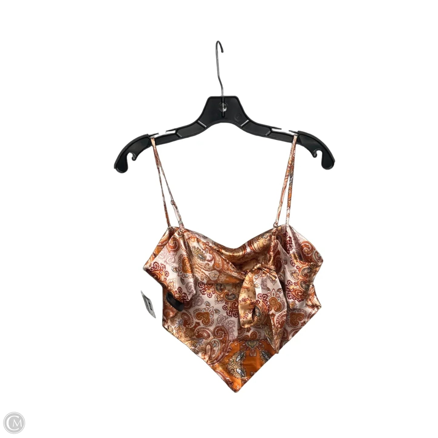 Top Sleeveless By Cloud Ten In Orange, Size: L