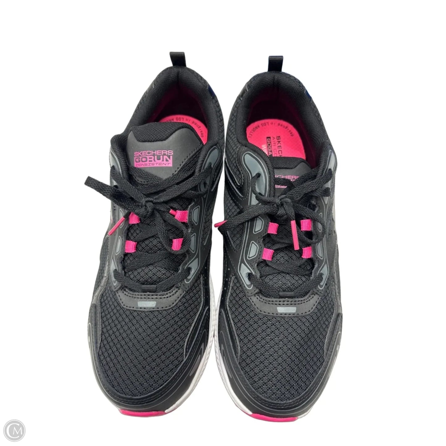 Shoes Athletic By Skechers In Black & Pink, Size: 11