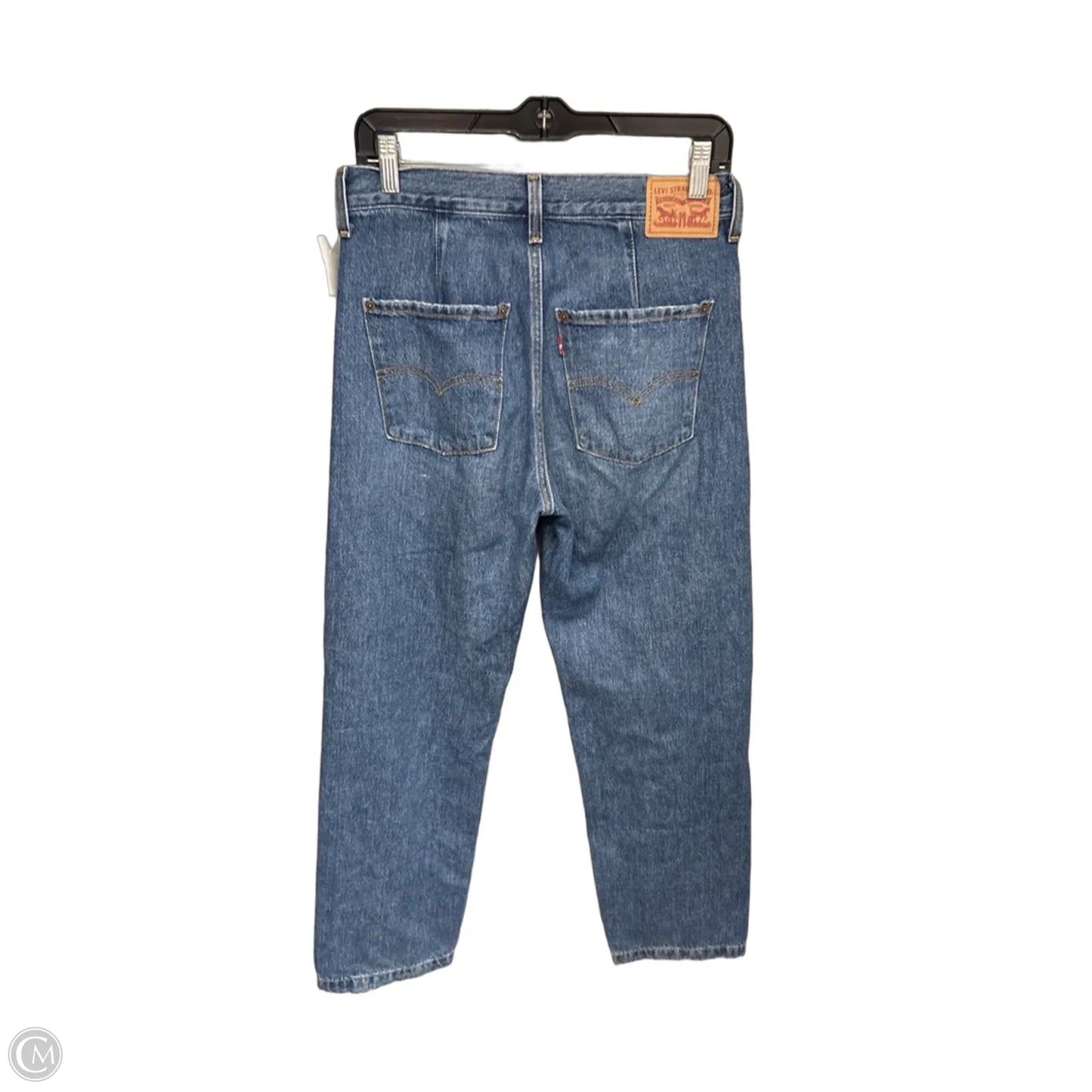 Jeans Wide Leg By Levis In Blue Denim, Size: 4