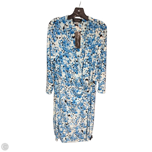 Dress Casual Midi By Black Label In Blue & White, Size: 18
