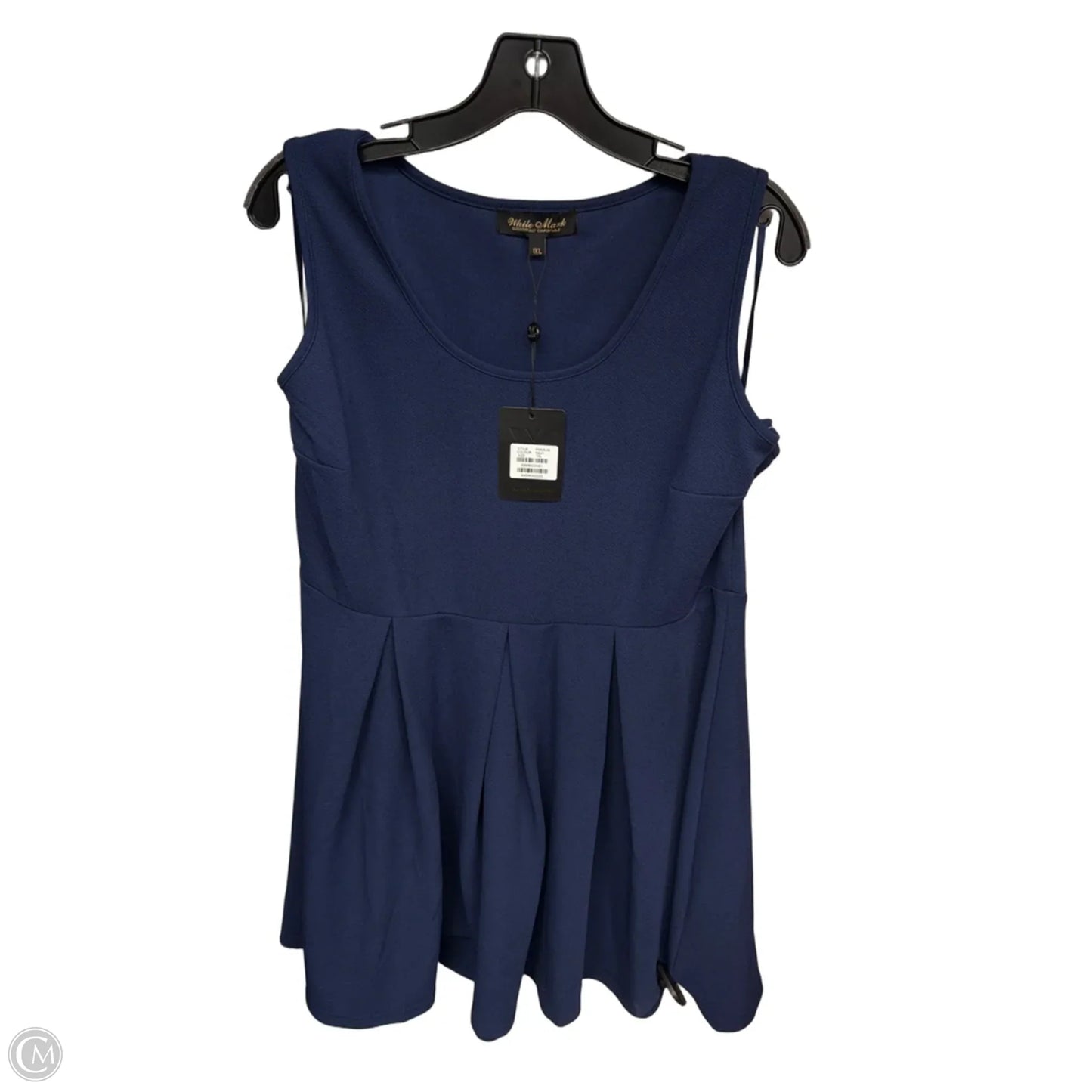 Dress Casual Short By White Mark In Blue, Size: 1x