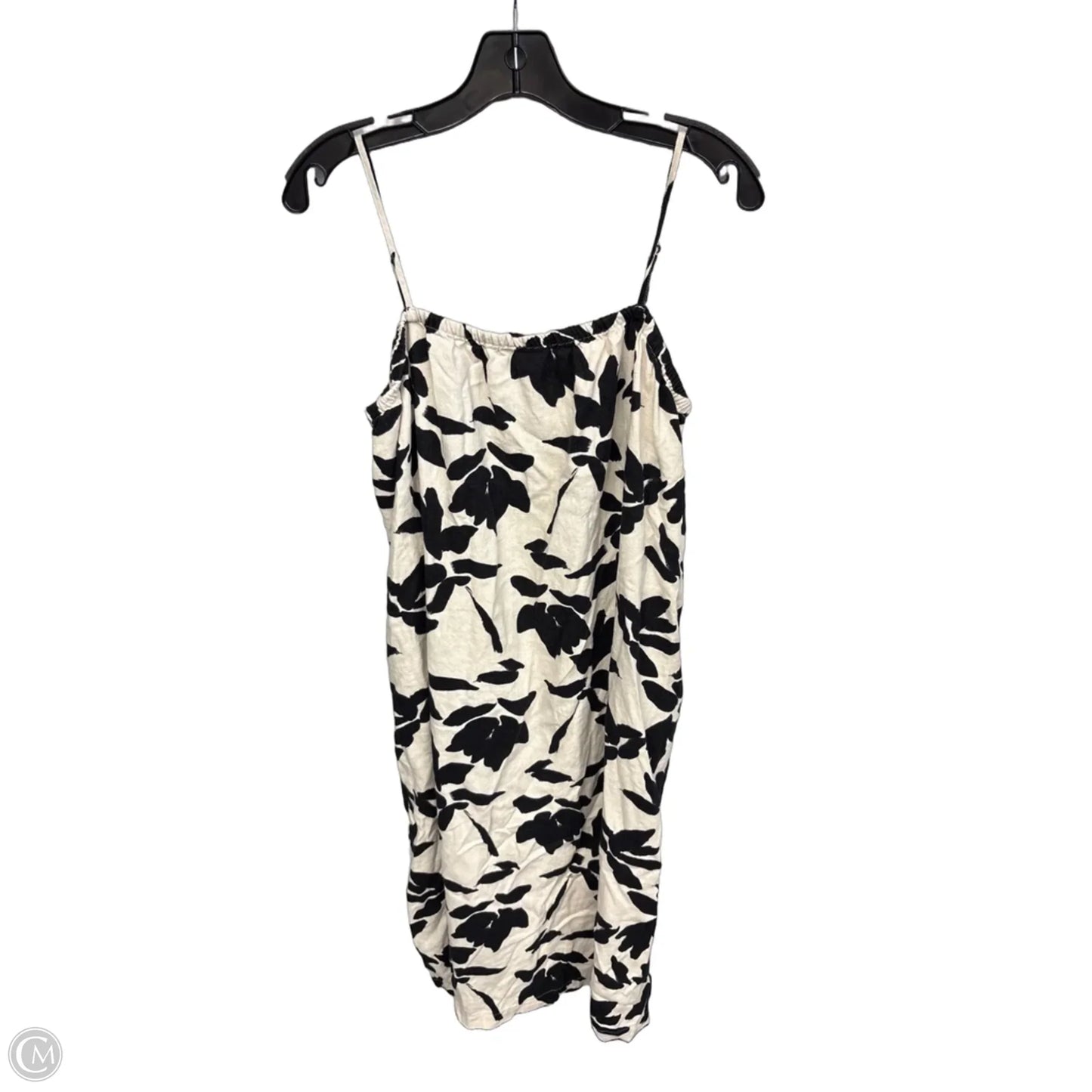 Dress Casual Midi By A New Day In Black & Cream, Size: M