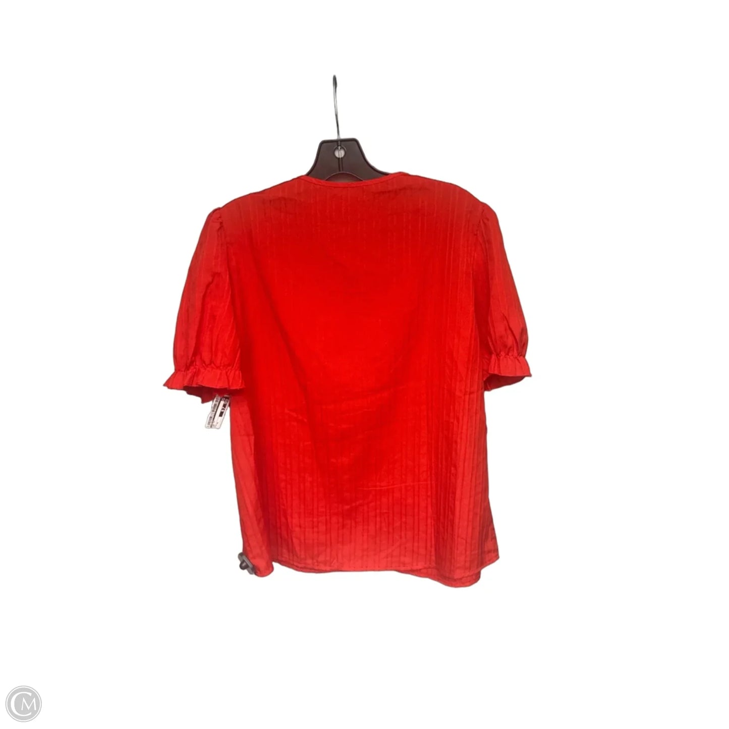 Top Short Sleeve By Shein In Red, Size: Xl